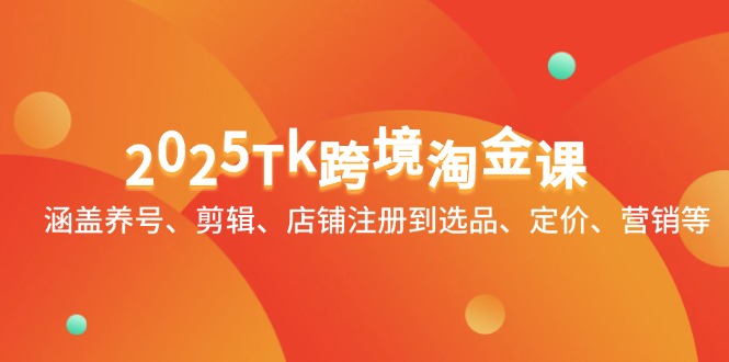 （14638期）2025Tk跨境淘金课：涵盖养号、剪辑、店铺注册到选品、定价、营销等辉睿网创|辉睿学习|辉睿创业|辉睿电商运营|辉睿小红书|辉睿网赚辉睿网创