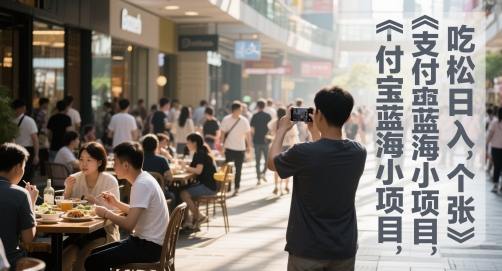 支付宝蓝海小项目，吃饭逛街拍个照，轻松日入1张辉睿网创|辉睿学习|辉睿创业|辉睿电商运营|辉睿小红书|辉睿网赚辉睿网创