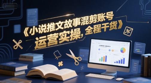 小说推文故事混剪账号运营实操，全程干货辉睿网创|辉睿学习|辉睿创业|辉睿电商运营|辉睿小红书|辉睿网赚辉睿网创