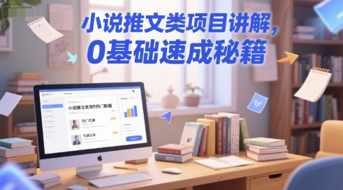 小说推文类项目讲解，0 基础速成秘籍辉睿网创|辉睿学习|辉睿创业|辉睿电商运营|辉睿小红书|辉睿网赚辉睿网创