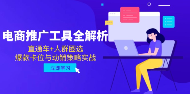 （14866期）电商推广工具全解析，直通车+人群圈选，爆款卡位与动销策略实战辉睿网创|辉睿学习|辉睿创业|辉睿电商运营|辉睿小红书|辉睿网赚辉睿网创