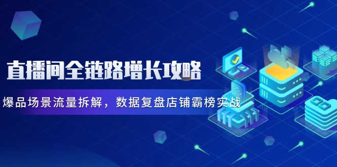 （14721期）直播间全链路增长攻略，爆品场景流量拆解，数据复盘店铺霸榜实战辉睿网创|辉睿学习|辉睿创业|辉睿电商运营|辉睿小红书|辉睿网赚辉睿网创