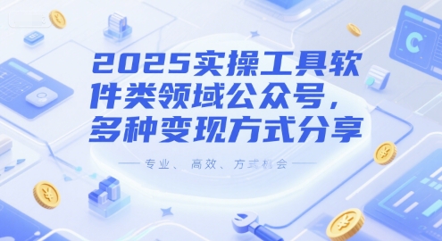 2025实操工具软件类领域公众号，多种变现方式分享辉睿网创|辉睿学习|辉睿创业|辉睿电商运营|辉睿小红书|辉睿网赚辉睿网创