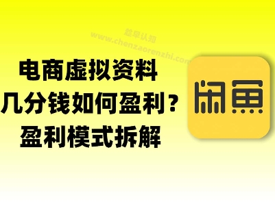 揭秘虚拟电商1分钱资料与卡券是如何获得收益的(详细拆解)辉睿网创|辉睿学习|辉睿创业|辉睿电商运营|辉睿小红书|辉睿网赚辉睿网创