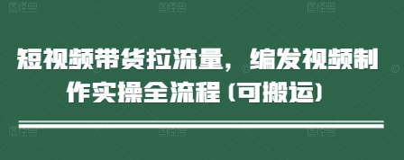 短视频带货拉流量，编发视频制作实操全流程(可搬运)辉睿网创|辉睿学习|辉睿创业|辉睿电商运营|辉睿小红书|辉睿网赚辉睿网创