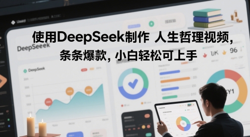 使用DeepSeek制作人生哲理视频，条条爆款，小白轻松可上手辉睿网创|辉睿学习|辉睿创业|辉睿电商运营|辉睿小红书|辉睿网赚辉睿网创