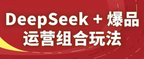 DeepSeek+爆品运营组合玩法，2025淘系精品课辉睿网创|辉睿学习|辉睿创业|辉睿电商运营|辉睿小红书|辉睿网赚辉睿网创