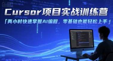 Cursor项目实战训练营，两小时快速掌握AI编程，零基础也能轻松上手辉睿网创|辉睿学习|辉睿创业|辉睿电商运营|辉睿小红书|辉睿网赚辉睿网创