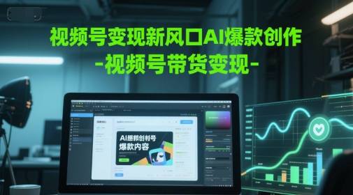 视频号变现新风口AI爆款创作-视频号带货变现辉睿网创|辉睿学习|辉睿创业|辉睿电商运营|辉睿小红书|辉睿网赚辉睿网创