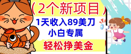 2个新项目，轻松挣美金， 1天收入89美刀，小白专属，干货分享辉睿网创|辉睿学习|辉睿创业|辉睿电商运营|辉睿小红书|辉睿网赚辉睿网创