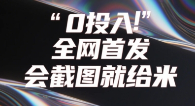 0投入，全网首发，会截图就给米，用户亲测有效，赶紧撸辉睿网创|辉睿学习|辉睿创业|辉睿电商运营|辉睿小红书|辉睿网赚辉睿网创