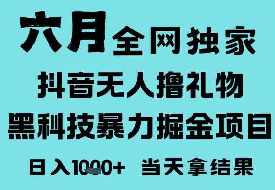 25年6月高爆抖音无人直播最新撸音浪掘金项目，门槛低小白可做，无脑日入1k，可矩阵放大【揭秘】辉睿网创|辉睿学习|辉睿创业|辉睿电商运营|辉睿小红书|辉睿网赚辉睿网创