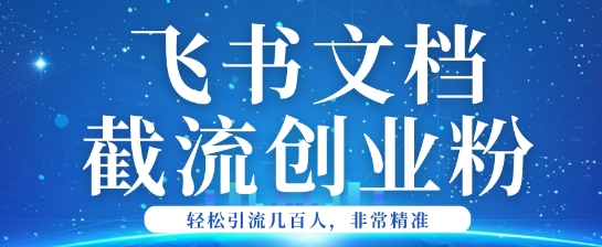 利用飞书文档截流创业粉轻松引流200+辉睿网创|辉睿学习|辉睿创业|辉睿电商运营|辉睿小红书|辉睿网赚辉睿网创