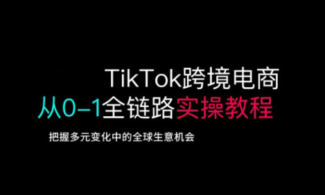 TikTok跨境电商从0-1全链路全方位实操教程，把握多元变化中的全球生意机会辉睿网创|辉睿学习|辉睿创业|辉睿电商运营|辉睿小红书|辉睿网赚辉睿网创