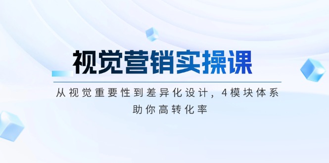 （14146期）视觉营销实操课, 从视觉重要性到差异化设计, 4模块体系, 助你高转化率辉睿网创|辉睿学习|辉睿创业|辉睿电商运营|辉睿小红书|辉睿网赚辉睿网创
