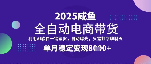 全网首发【闲鱼全自动电商带货】三年磨一剑，一朝露锋芒，单月稳定变现8k+【揭秘】辉睿网创|辉睿学习|辉睿创业|辉睿电商运营|辉睿小红书|辉睿网赚辉睿网创