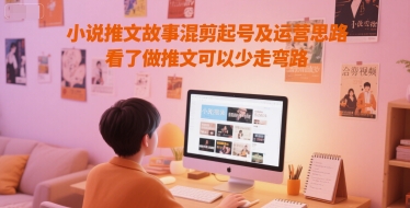 小说推文故事混剪起号及运营思路，看了做推文可以少走弯路辉睿网创|辉睿学习|辉睿创业|辉睿电商运营|辉睿小红书|辉睿网赚辉睿网创