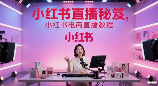 小红书直播秘笈，小红书电商直播教程辉睿网创|辉睿学习|辉睿创业|辉睿电商运营|辉睿小红书|辉睿网赚辉睿网创