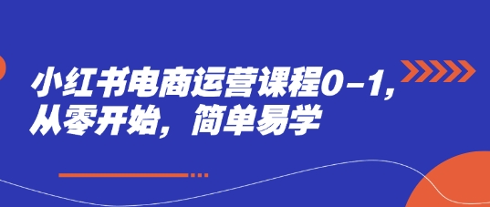 小红书电商运营课程0-1，从零开始，简单易学辉睿网创|辉睿学习|辉睿创业|辉睿电商运营|辉睿小红书|辉睿网赚辉睿网创
