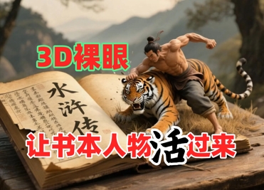 书本人物裸眼3D视频，新的玩法，流量超猛，保姆级教程辉睿网创|辉睿学习|辉睿创业|辉睿电商运营|辉睿小红书|辉睿网赚辉睿网创