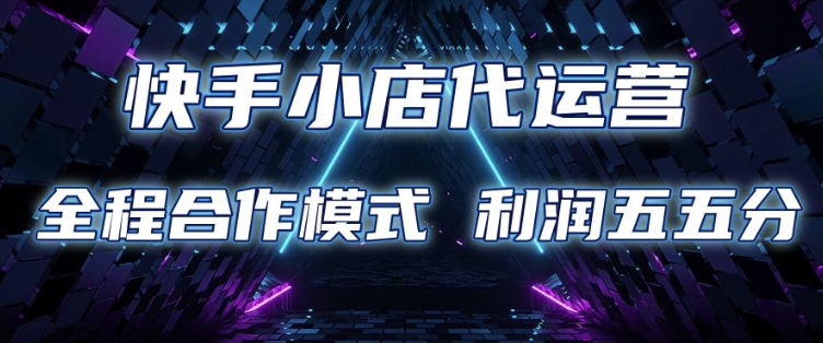快手小店代运营 限时托管计划 合作模式 利润五五分成【揭秘】辉睿网创|辉睿学习|辉睿创业|辉睿电商运营|辉睿小红书|辉睿网赚辉睿网创