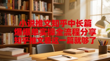 小说推文知乎中长篇爆单实操全流程分享，知乎推文看这一篇就够了辉睿网创|辉睿学习|辉睿创业|辉睿电商运营|辉睿小红书|辉睿网赚辉睿网创