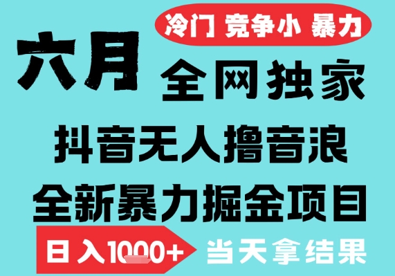 2025年6月高爆抖音无人直播最新撸音浪掘金项目，无脑日入1k+，低门槛小白可做，可矩阵放大【揭秘】辉睿网创|辉睿学习|辉睿创业|辉睿电商运营|辉睿小红书|辉睿网赚辉睿网创