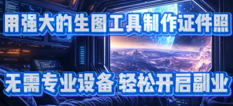 用强大的生图工具制作证件照，无需专业设备，轻松开启副业辉睿网创|辉睿学习|辉睿创业|辉睿电商运营|辉睿小红书|辉睿网赚辉睿网创