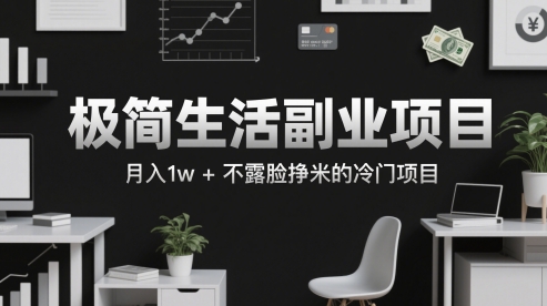 极简生活副业项目，月入1w+不露脸挣米的冷门项目辉睿网创|辉睿学习|辉睿创业|辉睿电商运营|辉睿小红书|辉睿网赚辉睿网创