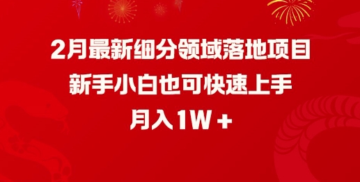 2月最新细分领域落地项目，新手小白也可快速上手，月入1W辉睿网创|辉睿学习|辉睿创业|辉睿电商运营|辉睿小红书|辉睿网赚辉睿网创