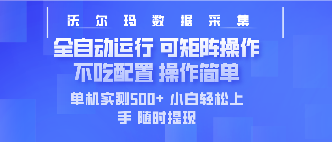 （14560期）最新沃尔玛平台采集 全自动运行 可矩阵单机实测500+ 操作简单辉睿网创|辉睿学习|辉睿创业|辉睿电商运营|辉睿小红书|辉睿网赚辉睿网创