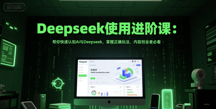 Deepseek使用进阶课：帮你快速认知Ai与Deepseek，掌握正确玩法，内容创业者必看辉睿网创|辉睿学习|辉睿创业|辉睿电商运营|辉睿小红书|辉睿网赚辉睿网创