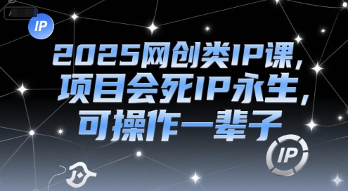 2025网创类IP课，项目会死IP永生，可操作一辈子辉睿网创|辉睿学习|辉睿创业|辉睿电商运营|辉睿小红书|辉睿网赚辉睿网创