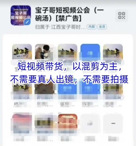 宝子哥头部团队短视频带货，以混剪为主，不需要真人出镜，不需要拍摄辉睿网创|辉睿学习|辉睿创业|辉睿电商运营|辉睿小红书|辉睿网赚辉睿网创